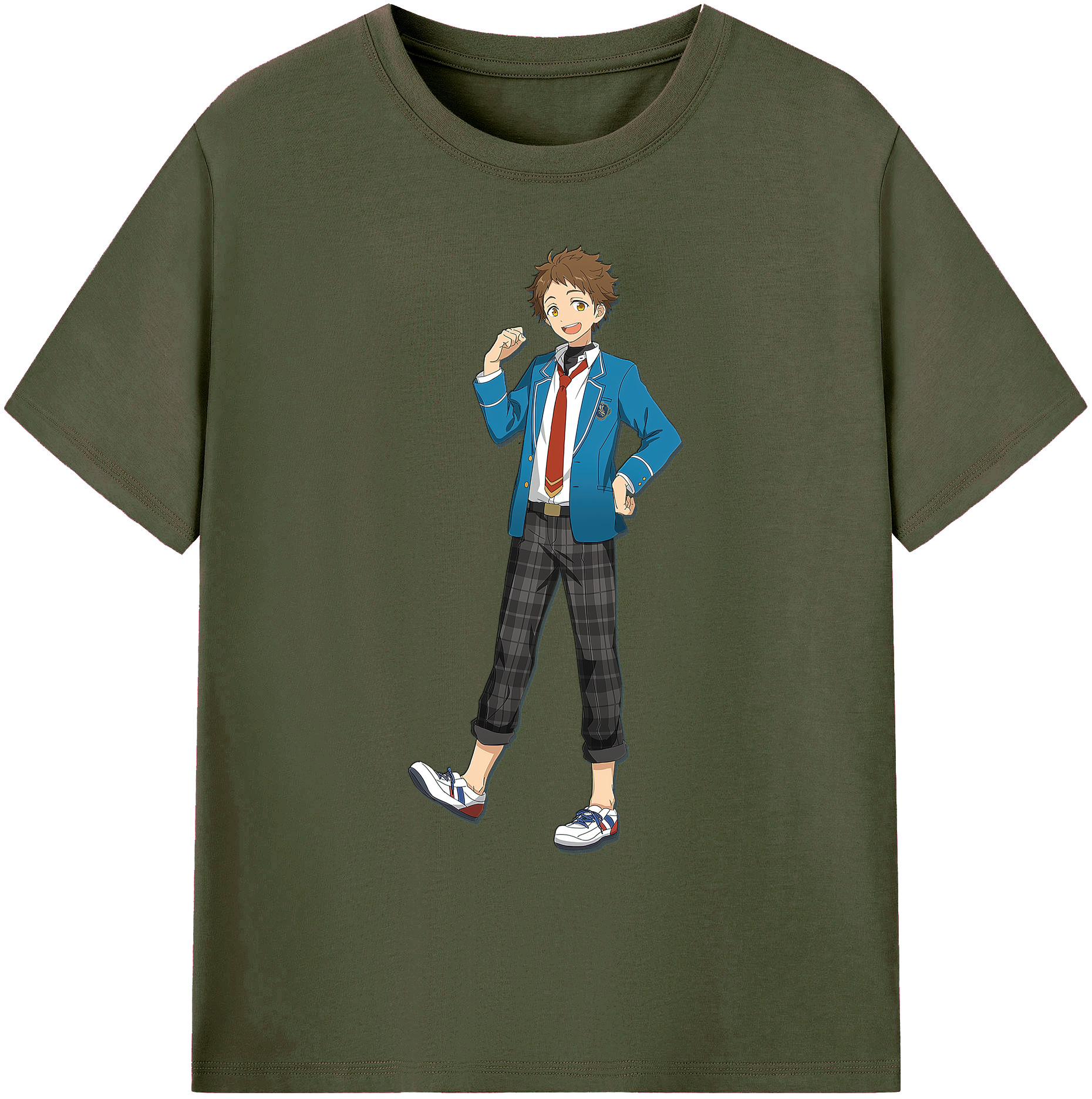 （画像用） あんさんぶるスターズ! Ensemble Stars 綿100％ メンズ半袖Tシャツ｜肌触りやわらか＆通気性